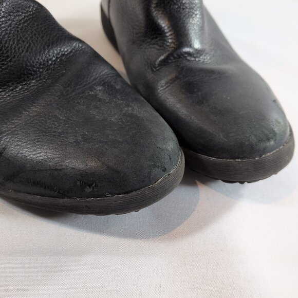 Cougar Vito-L Leather Boots Black Booties  8 Waterproof Side Zip Mid Calf Winter - Picture 8 of 16